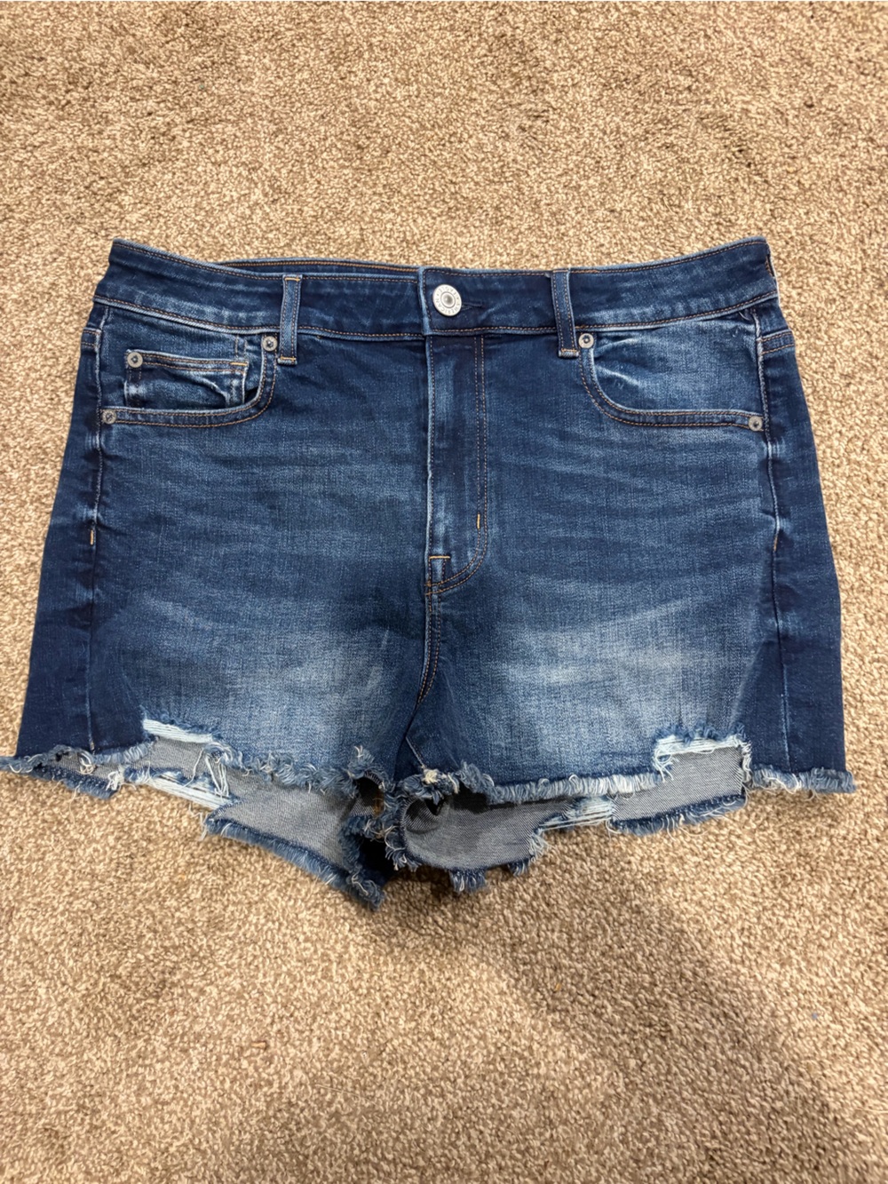 AE Dark Blue Denim Shorts